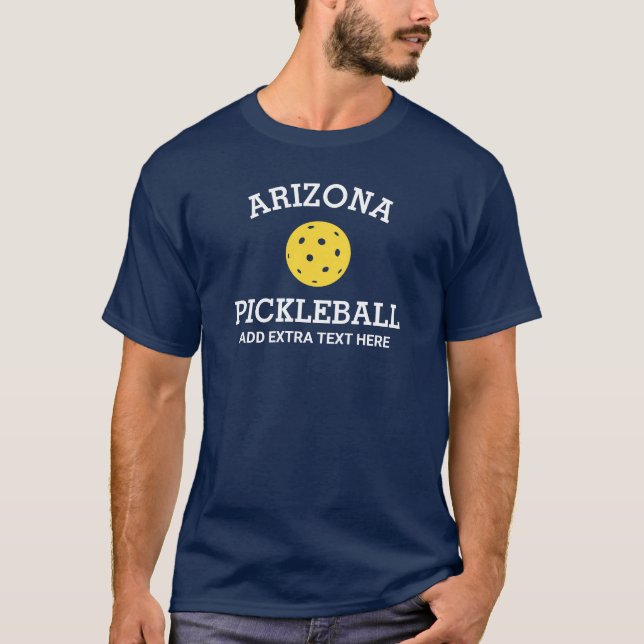 Camiseta Arizona Pickleball Add Club, Personalizado de nomb (Anverso)