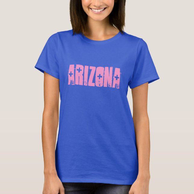 Camiseta Arizona rosa (Anverso)