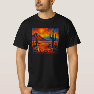 Camiseta Arizona salvaje - Vibrante paisaje del desierto co