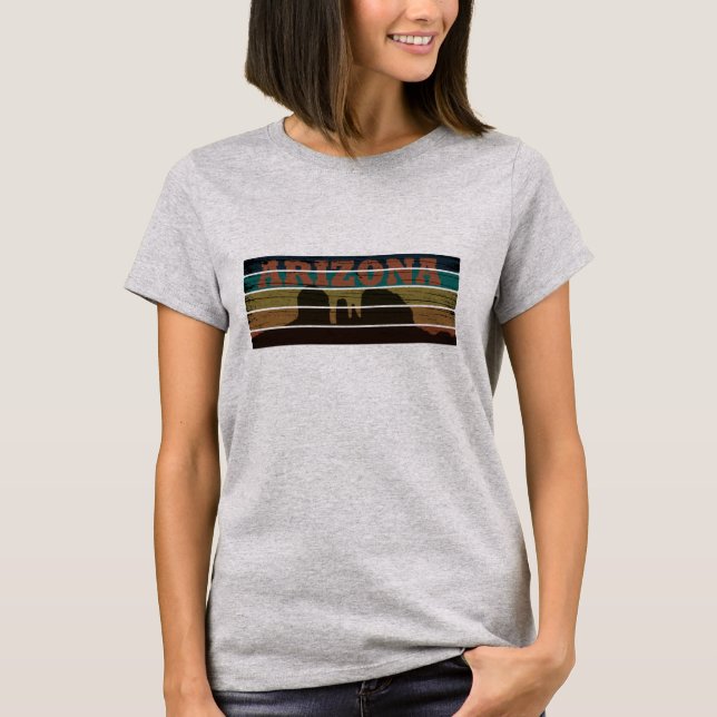 Camiseta Arizona Sedona paisaje vintage az sunset retro (Anverso)
