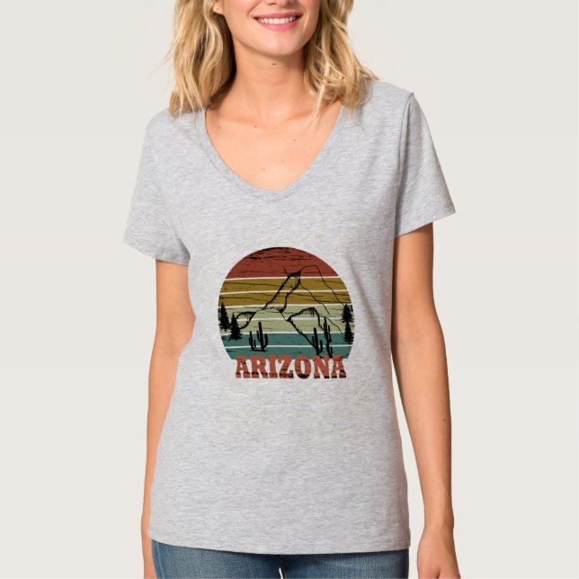 Camiseta Arizona Sedona paisaje vintage retro az (Anverso)