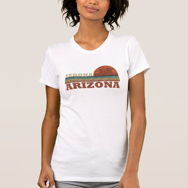 Camiseta Arizona Sedona paisaje vintage retro az (Anverso)