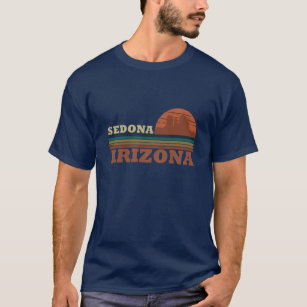 Camiseta arizona sedona vintage sunset scape az