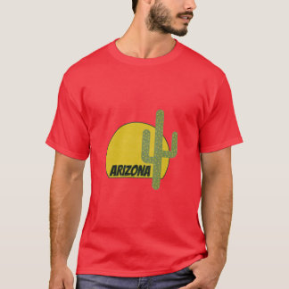 CAMISETA ARIZONA VERDE CACTUS VINTAGE DISEÑO MINIMALISTA AS
