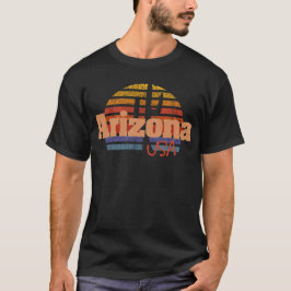 Camiseta Arizona Vintage franjas afligidas