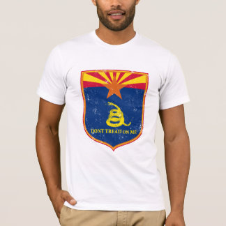 Camiseta Arizona y escudo de la bandera de Gadsden