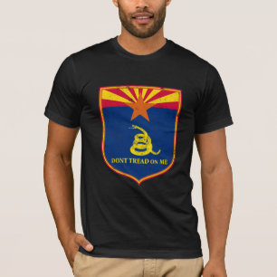 Camiseta Arizona y escudo de la bandera de Gadsden