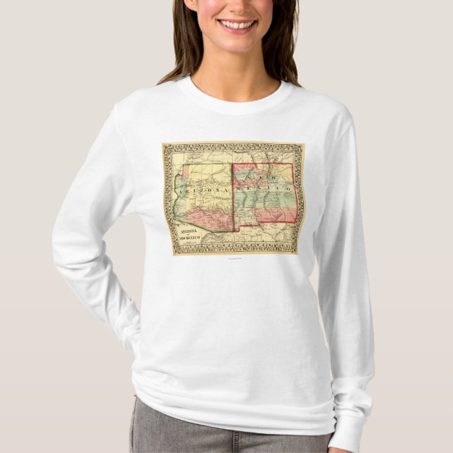 Camiseta Arizona y nuevo mapa de MexicoPanoramic (Anverso)