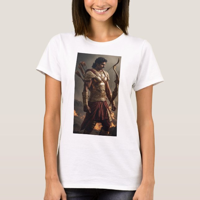 Camiseta Arjuna: Arquero de Mahabharata - mitología india (Anverso)