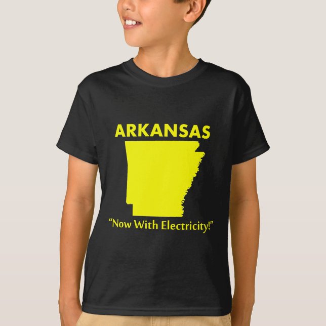 Camiseta Arkansas - ¡Ahora con electricidad! (Anverso)