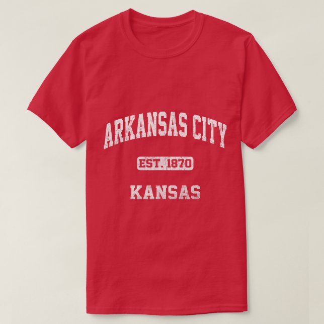 Camiseta Arkansas City Kansas KS vintage (Diseño del anverso)