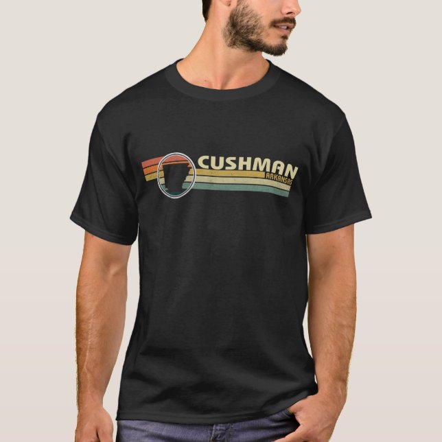 Camiseta Arkansas - CUSHMAN de estilo de los años 80, AR (Anverso)