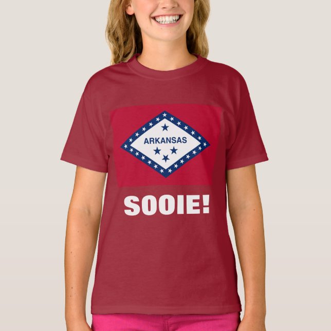 CAMISETA ARKANSAS DARK RED (Anverso)