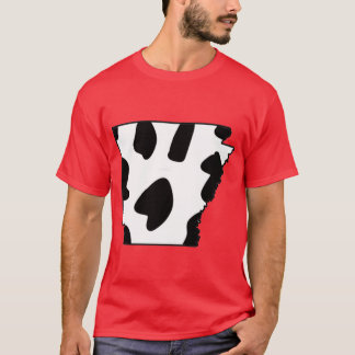 Camiseta Arkansas de impresión en vaca sobredimensionadas