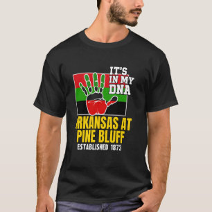 Camiseta Arkansas en Pine Bluff, APB, Rojo, Negro y Verde 