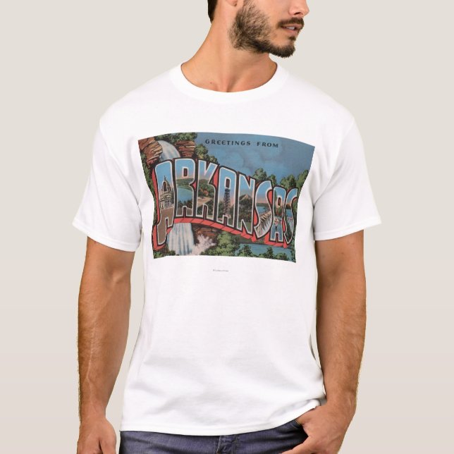 Camiseta Arkansas (escena) de la cascada - escenas grandes (Anverso)
