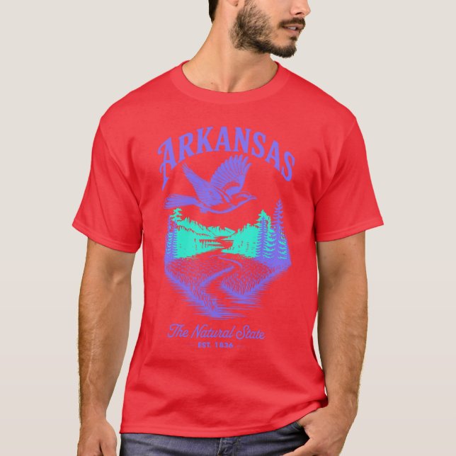 Camiseta Arkansas Estado Natural Est 1836 (Anverso)