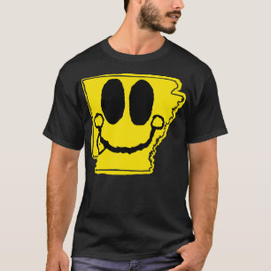 Camiseta Arkansas Happy Face con la lengua sacando a TShir