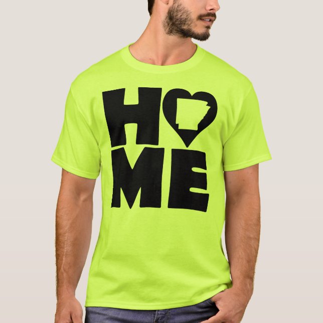 Camiseta Arkansas Home Heart State Tees (Anverso)