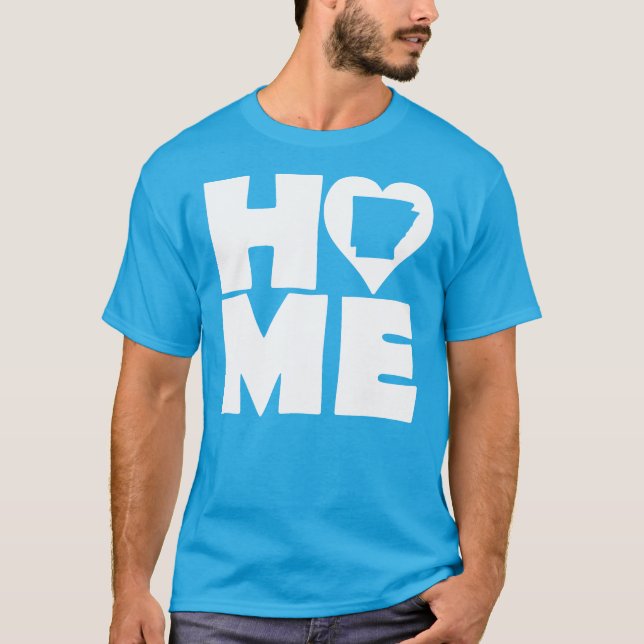 Camiseta Arkansas Home Heart State Tees (Anverso)