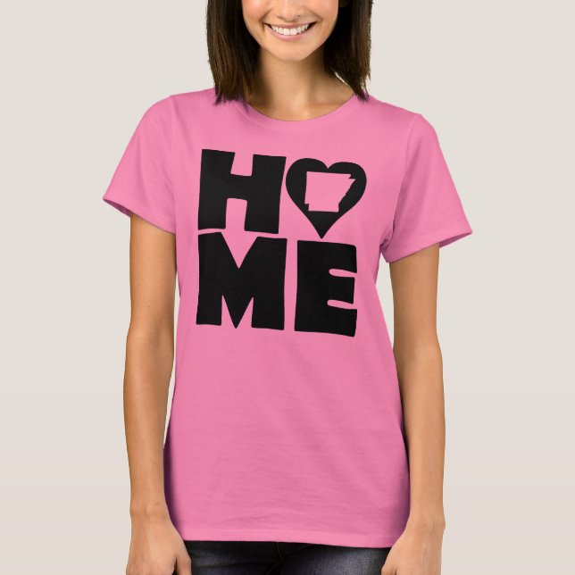 Camiseta Arkansas Home Heart State Tees (Anverso)