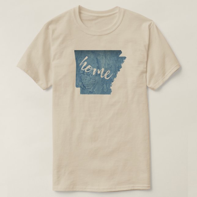 Camiseta Arkansas Home Wood Grain (Diseño del anverso)