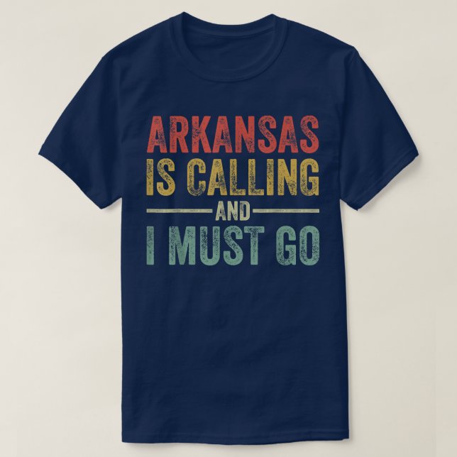 Camiseta Arkansas llama y tengo que irme a casa estado dive (Diseño del anverso)