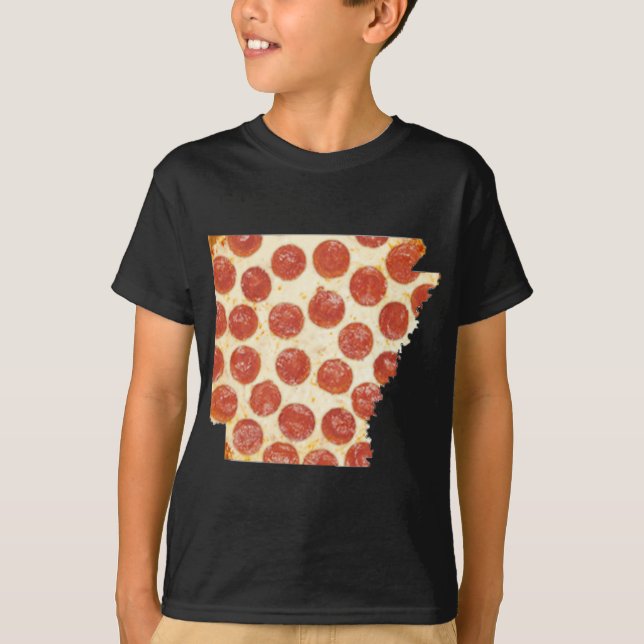 CAMISETA ARKANSAS PIZZA PEPPERONI PIZZA STATE (Anverso)