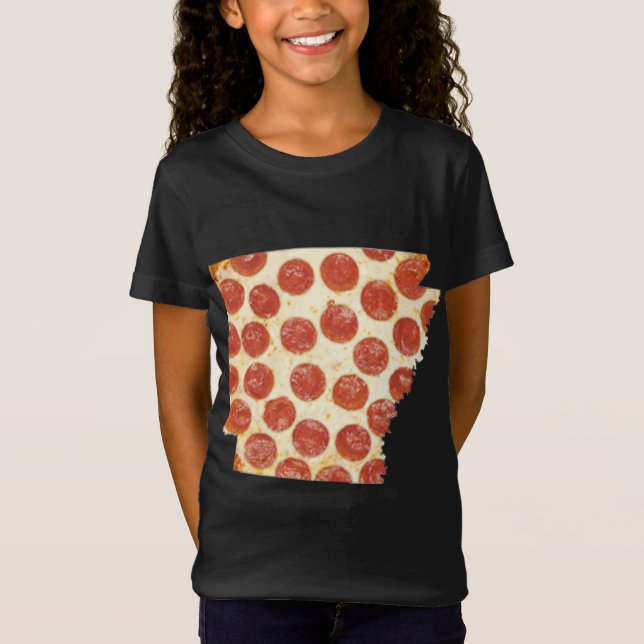 CAMISETA ARKANSAS PIZZA PEPPERONI PIZZA STATE (Anverso)