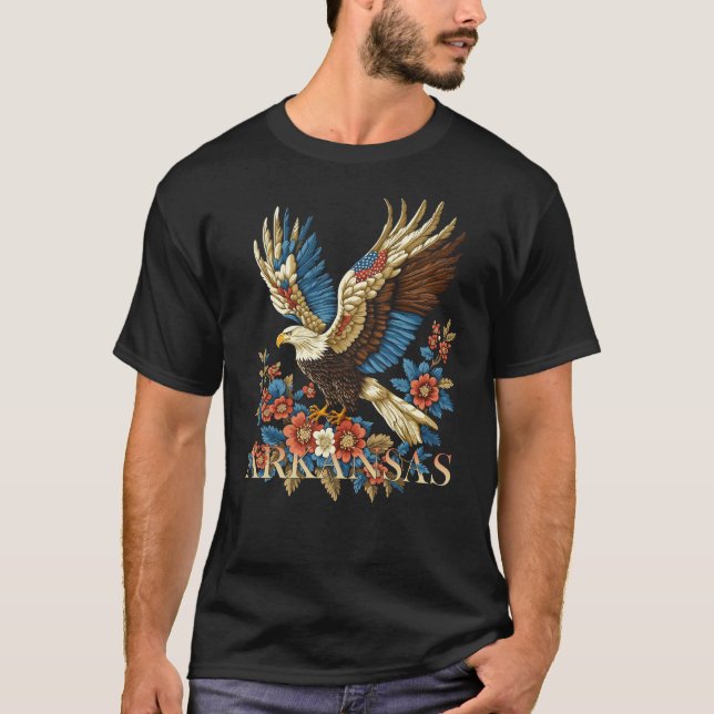 Camiseta Arkansas Pride Eagle Design (Anverso)
