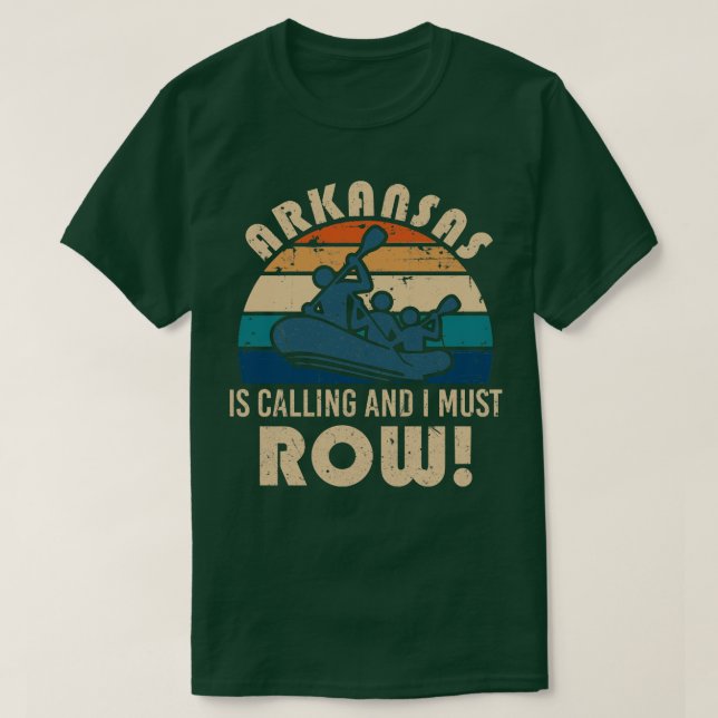 Camiseta Arkansas rafting (Diseño del anverso)