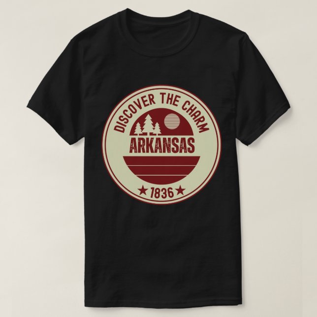 Camiseta Arkansas Razorbacks - Regalo estatal natural (Diseño del anverso)