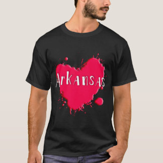 Camiseta Arkansas Splash Heart Arkansas
