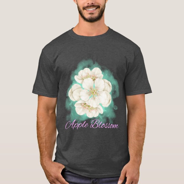 Camiseta Arkansas State Apple Blossom Flor acuarela Sti (Anverso)