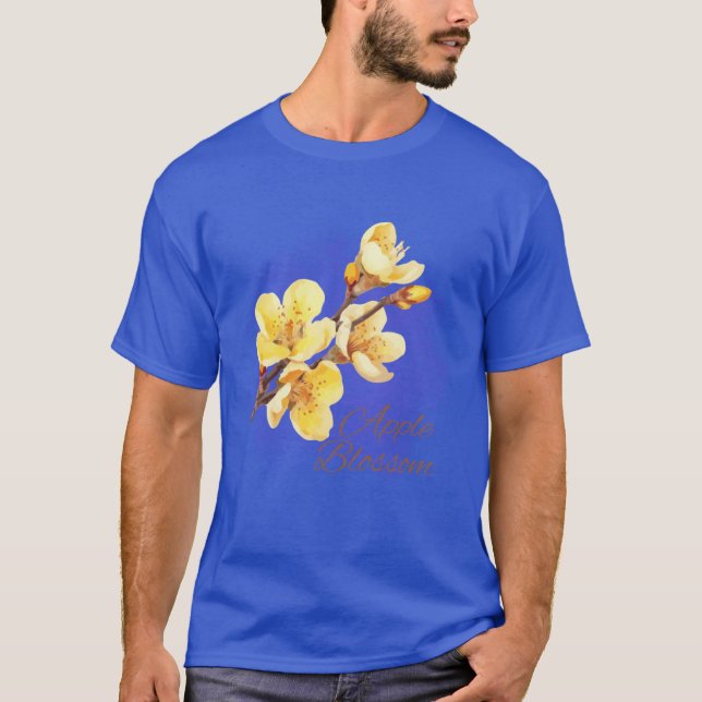 Camiseta Arkansas State Apple Blossom Flor acuarela Sti (Anverso)