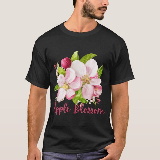 Camiseta Arkansas State Apple Blossom Flor acuarela Sti (Anverso)