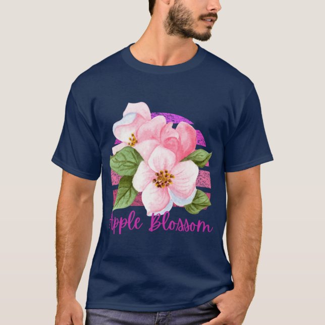 Camiseta Arkansas State Apple Blossom Flower Watercolor Sti (Anverso)