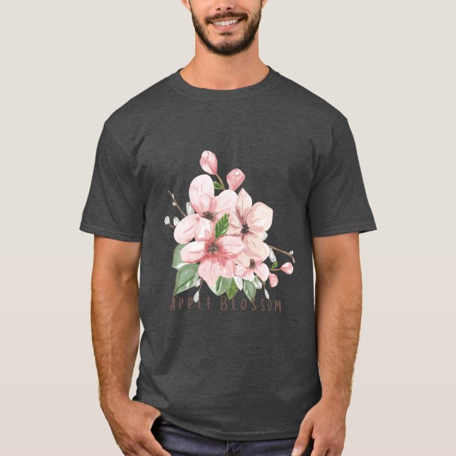 Camiseta Arkansas State Apple Blossom Flower Watercolor Sti (Anverso)