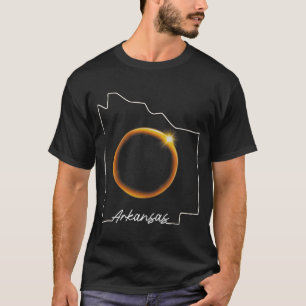 Camiseta Arkansas Total Solar Eclipse April 8 2024 USA Map