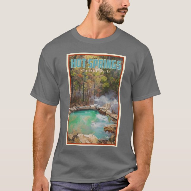 Camiseta Arkansas Viajes Parque Nacional Hot Spri (Anverso)