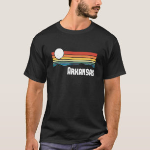 Camiseta Arkansas Vintage Sunset 80 Retro Estado de Verano 