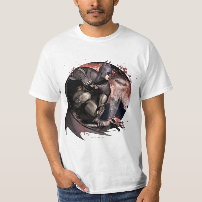 Camiseta Arkham City Batman Moon (Anverso)