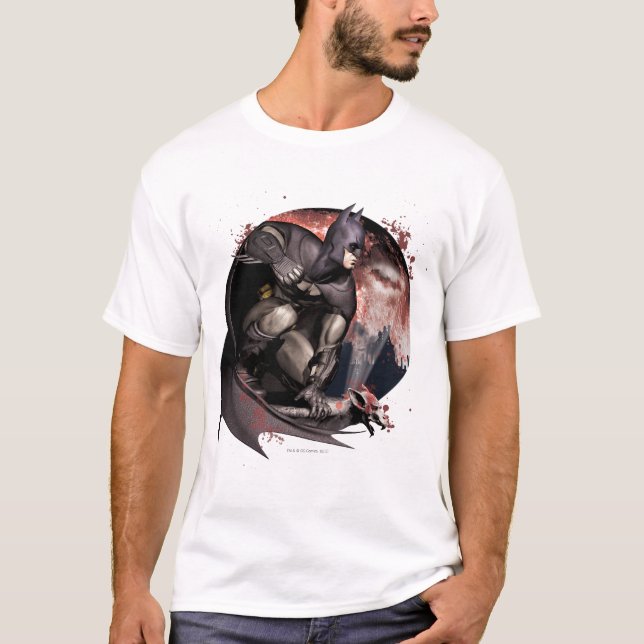 Camiseta Arkham City Batman Moon (Anverso)