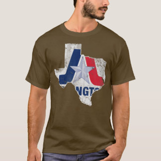Camiseta Arlington Texas Flag Map Vintage Fade