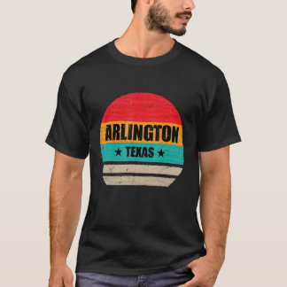Camiseta Arlington Texas Retro Vintage Sunset Estados Unido