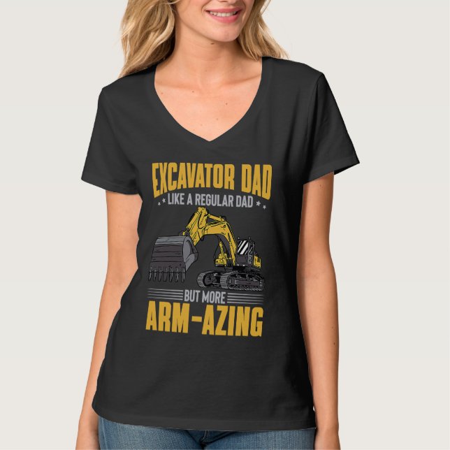 Camiseta Arm Azing Excavator Dad (Anverso)