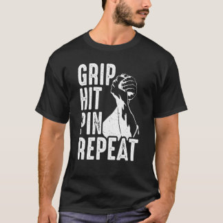Camiseta Arm Bar Wrestling Grip Hit Pin Repeat