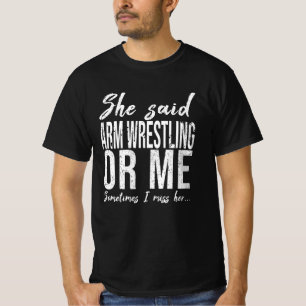 Camiseta Arm Wresting regalo deportivo divertido