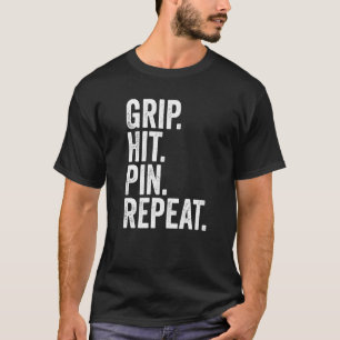 Camiseta Arm Wrestler Grip Hit Pin Repetir Lucha De Brazo 1