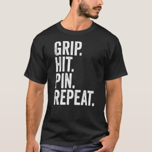 Camiseta Arm Wrestler Grip Hit Pin Repetir Lucha De Brazo 1
